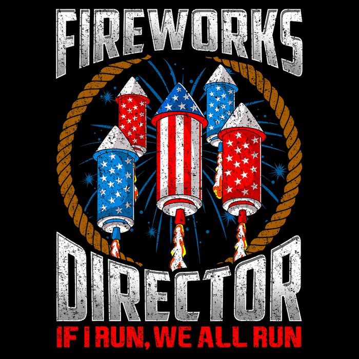 Firework Director Technician I Run You Run 4th Of July Drawstring Bag