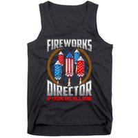 Firework Director Technician I Run You Run 4th Of July Tank Top