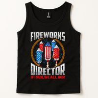 Firework Director Technician I Run You Run 4th Of July Tank Top