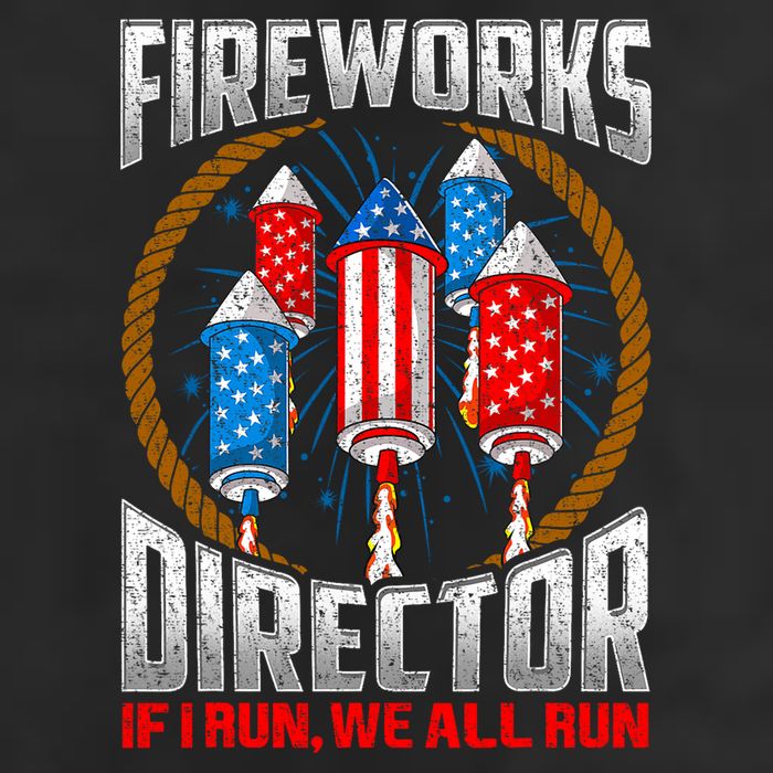 Firework Director Technician I Run You Run 4th Of July Microfiber Hand Towel