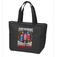 Firework Director Technician I Run You Run 4th Of July Zip Tote Bag