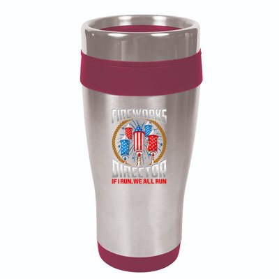 Firework Director Technician I Run You Run 4th Of July 16oz Travel Tumbler