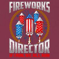 Firework Director Technician I Run You Run 4th Of July 16oz Travel Tumbler