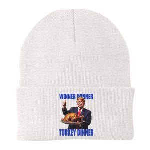 Funny Donald Trump Winner Winner Turkey Dinner Thanksgiving Knit Cap Winter Beanie