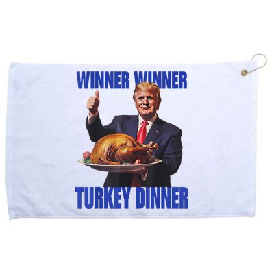 Funny Donald Trump Winner Winner Turkey Dinner Thanksgiving Grommeted Golf Towel