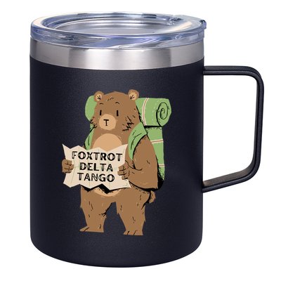 Foxtrot Delta Tango 12oz Stainless Steel Coffee Mug