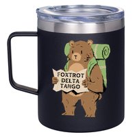 Foxtrot Delta Tango 12oz Stainless Steel Coffee Mug