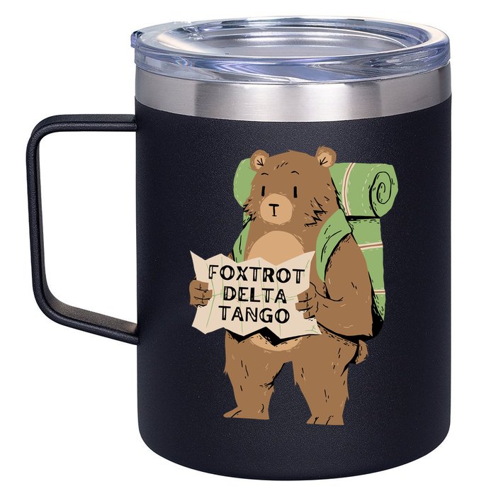 Foxtrot Delta Tango 12oz Stainless Steel Coffee Mug