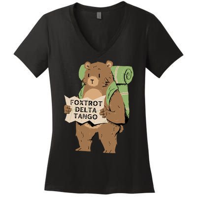 Foxtrot Delta Tango Women's V-Neck T-Shirt