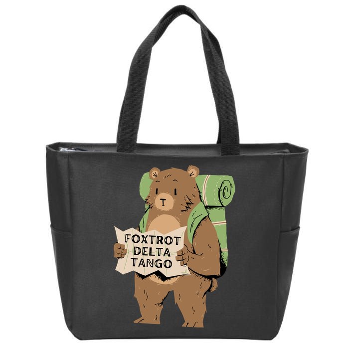 Foxtrot Delta Tango Zip Tote Bag