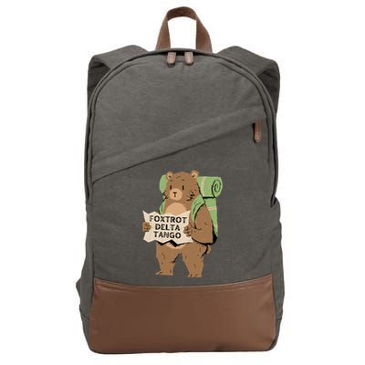 Foxtrot Delta Tango Cotton Canvas Backpack