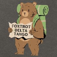 Foxtrot Delta Tango Cotton Canvas Backpack