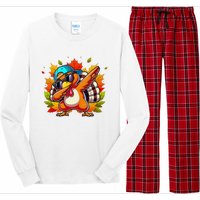 Funny Dancing Turkey Groove Thanksgiving Holiday Long Sleeve Pajama Set