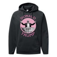 Funny Donald Trump 2024 Take America Back Performance Fleece Hoodie