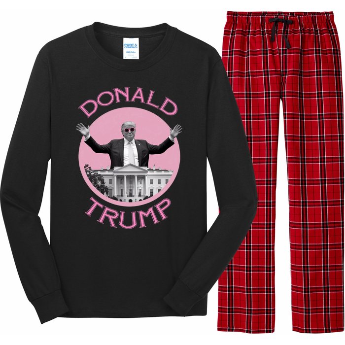 Funny Donald Trump 2024 Take America Back Long Sleeve Pajama Set