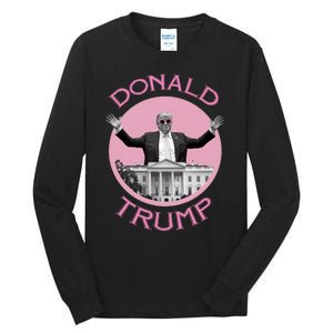 Funny Donald Trump 2024 Take America Back Tall Long Sleeve T-Shirt