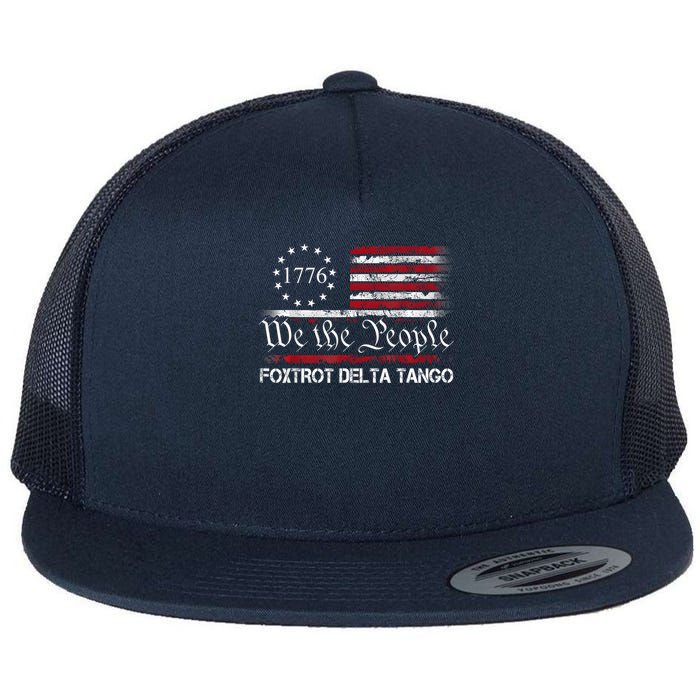 Foxtrots Delta Tangos Funny Foxtrots Delta Tangos Flat Bill Trucker Hat