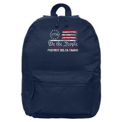 Foxtrots Delta Tangos Funny Foxtrots Delta Tangos 16 in Basic Backpack