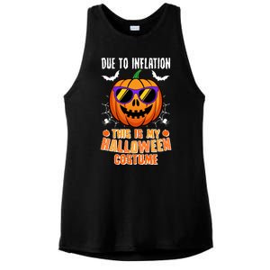 Funny Due To Inflation This Is My Halloween Costume Ladies PosiCharge Tri-Blend Wicking Tank