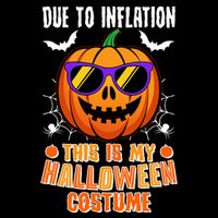 Funny Due To Inflation This Is My Halloween Costume Backpack