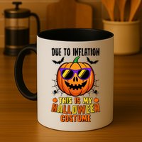 Funny Due To Inflation This Is My Halloween Costume Mug