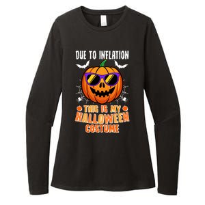 Funny Due To Inflation This Is My Halloween Costume Womens CVC Long Sleeve Shirt