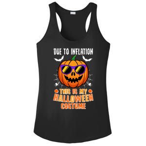 Funny Due To Inflation This Is My Halloween Costume Ladies PosiCharge Competitor Racerback Tank