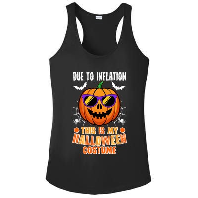 Funny Due To Inflation This Is My Halloween Costume Ladies PosiCharge Competitor Racerback Tank