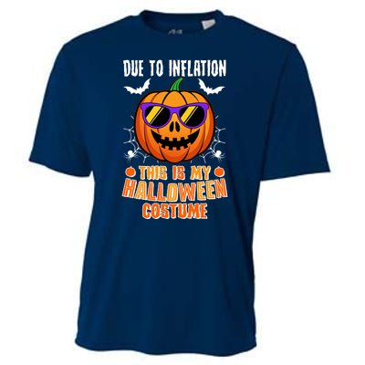 Funny Due To Inflation This Is My Halloween Costume Cooling Performance Crew T-Shirt