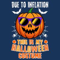 Funny Due To Inflation This Is My Halloween Costume Button