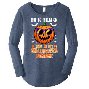 Funny Due To Inflation This Is My Halloween Costume Women's Perfect Tri Tunic Long Sleeve Shirt