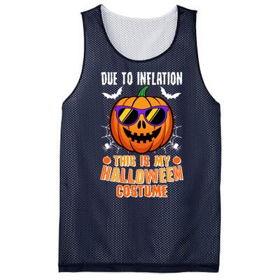 Funny Due To Inflation This Is My Halloween Costume Mesh Reversible Basketball Jersey Tank