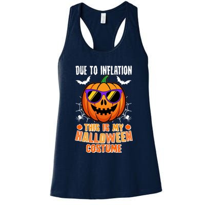 Funny Due To Inflation This Is My Halloween Costume Womens Tank Top