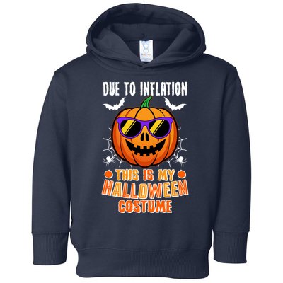 Funny Due To Inflation This Is My Halloween Costume Toddler Hoodie