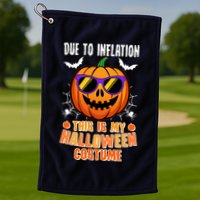Funny Due To Inflation This Is My Halloween Costume Golf Towel