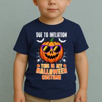 Funny Due To Inflation This Is My Halloween Costume Toddler T-Shirt