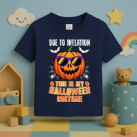 Funny Due To Inflation This Is My Halloween Costume Toddler T-Shirt
