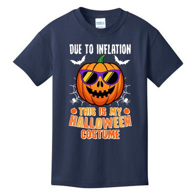 Funny Due To Inflation This Is My Halloween Costume Kids T-Shirt