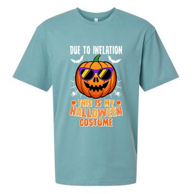 Funny Due To Inflation This Is My Halloween Costume Sueded Cloud Jersey T-Shirt