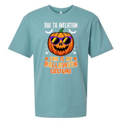 Funny Due To Inflation This Is My Halloween Costume Sueded Cloud Jersey T-Shirt