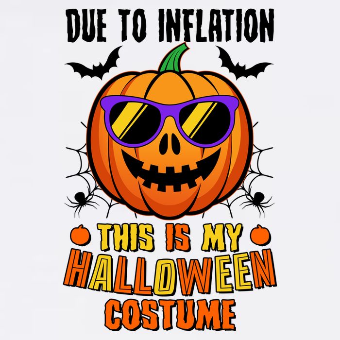 Funny Due To Inflation This Is My Halloween Costume Garment-Dyed Sweatshirt