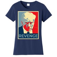 Free Donald Trump Mug Shot Republican Revenge MAGA 2024 Women's T-Shirt