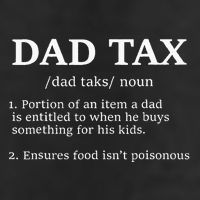 Funny Dad Tax Definition Apparel Father's Day Adult Drive Performance Visor