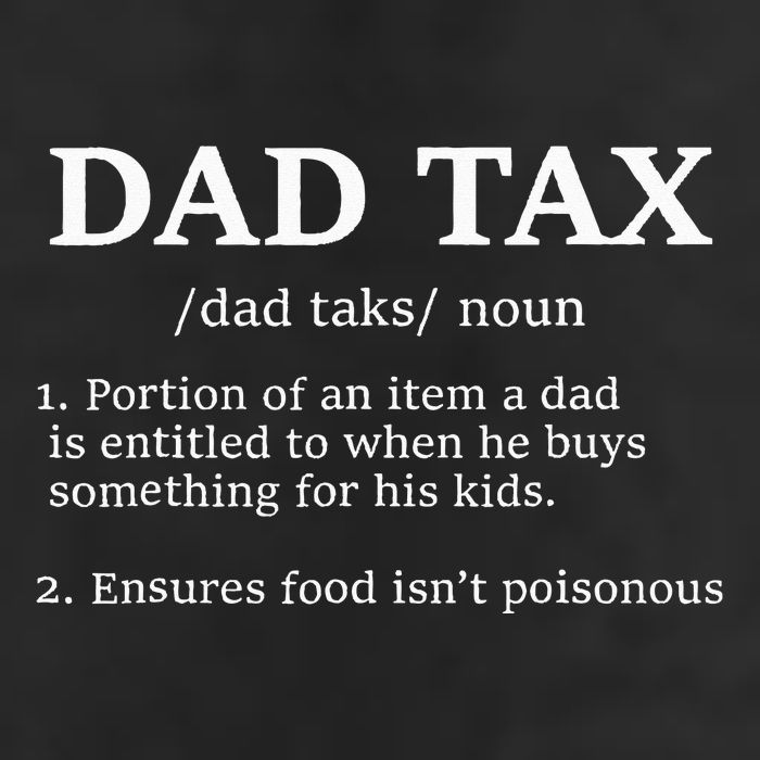 Funny Dad Tax Definition Apparel Father's Day Adult Drive Performance Visor