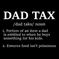 Funny Dad Tax Definition Apparel Father's Day Drawstring Bag