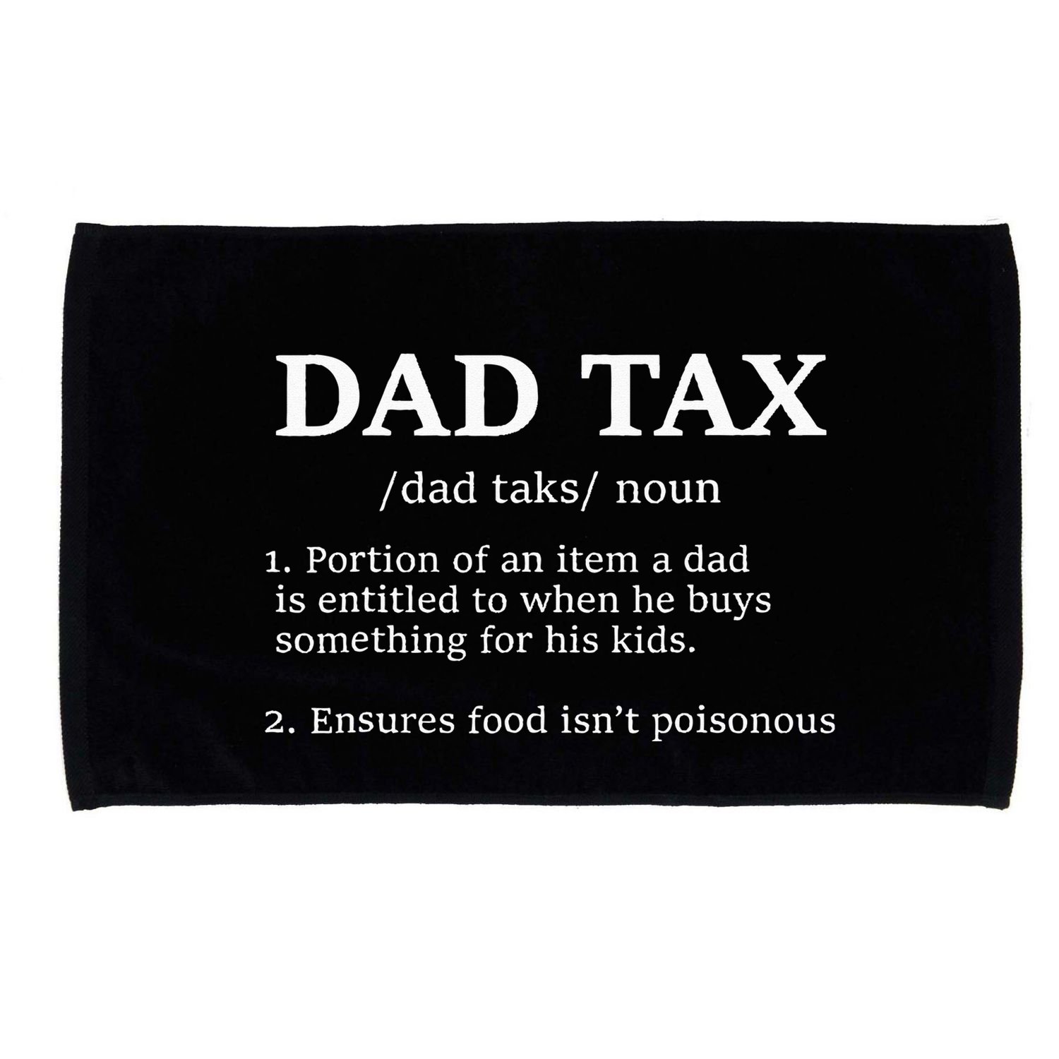 Funny Dad Tax Definition Apparel Father's Day Microfiber Hand Towel