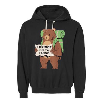 Foxtrot Delta Tango Garment-Dyed Fleece Hoodie