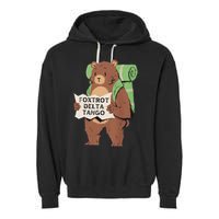 Foxtrot Delta Tango Garment-Dyed Fleece Hoodie