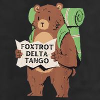 Foxtrot Delta Tango Garment-Dyed Fleece Hoodie