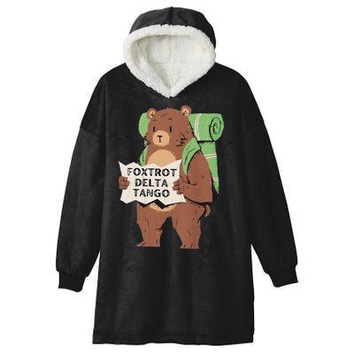 Foxtrot Delta Tango Hooded Wearable Blanket